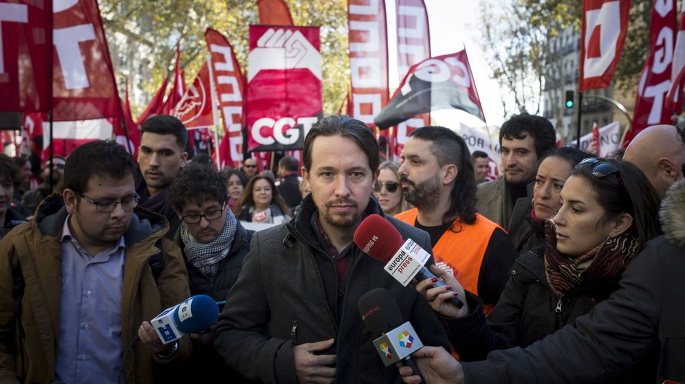 Foto: El líder de Podemos, Pablo Iglesias, pide una nueva reforma laboral que sea más justa y eficiente. (EFE)