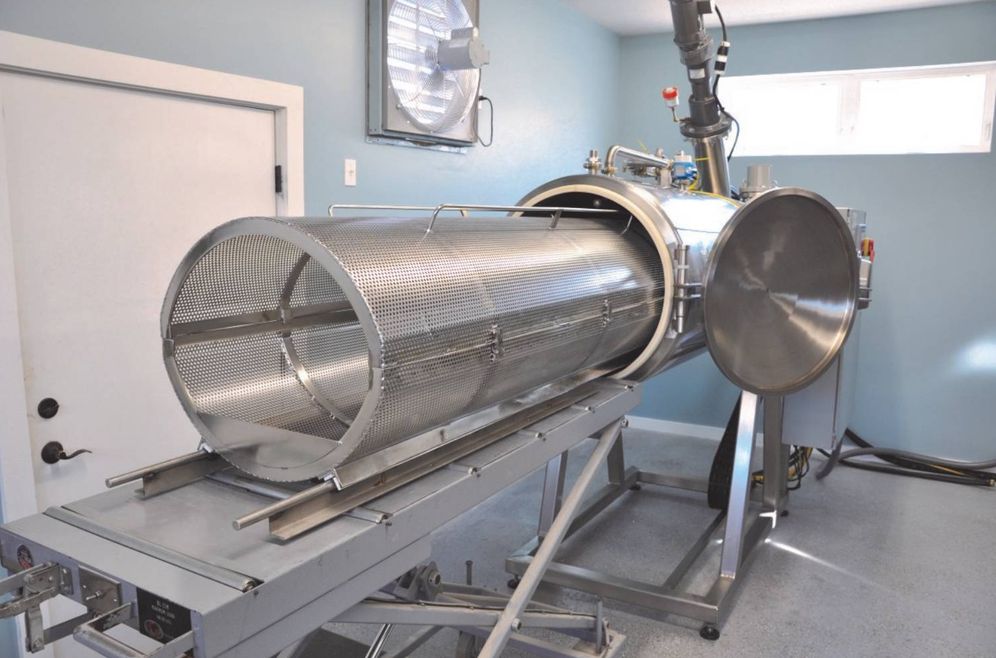 Foto: Imagen de la máquina que se utiliza en la hidrólisis alcalina. (Bio-Response Solutions)